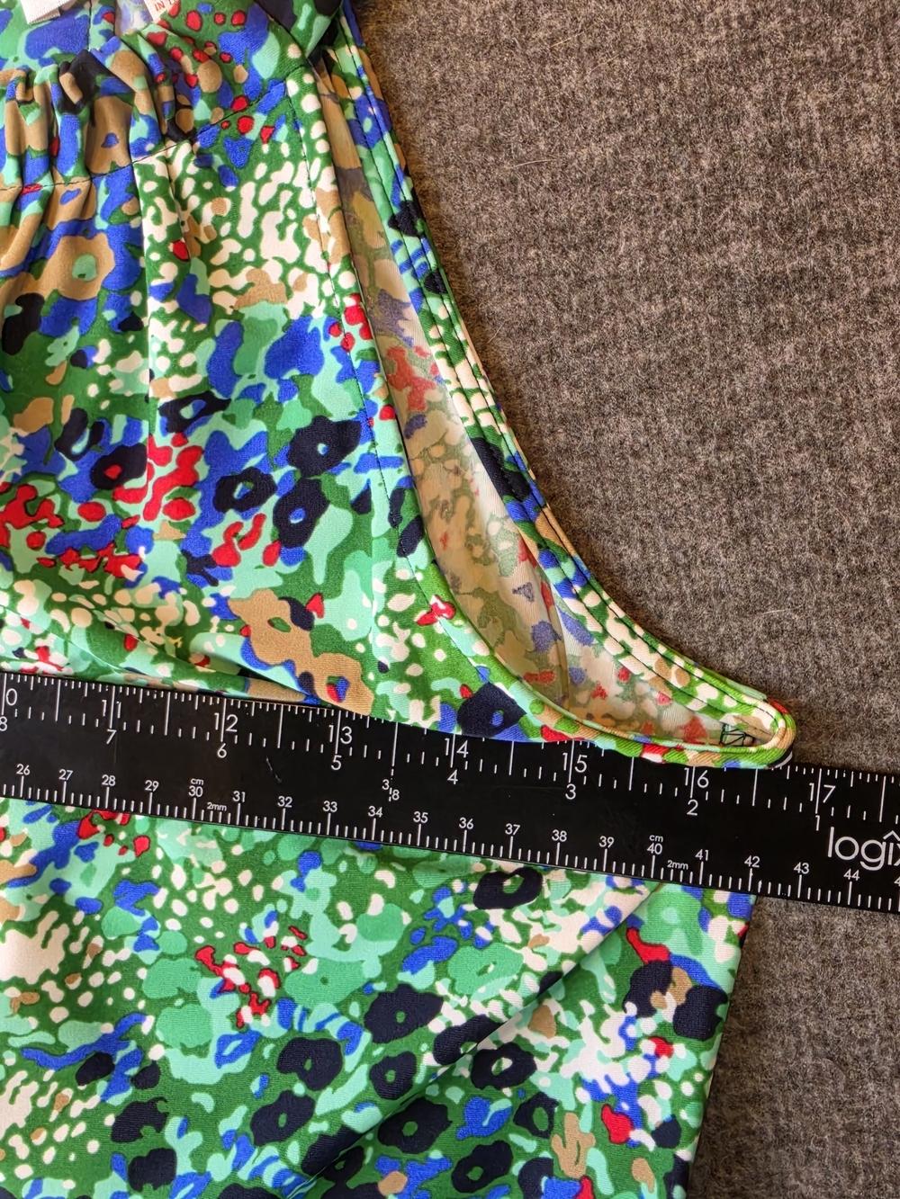 Jude Connally Lisa Halter Mini Dress Womans Medium Green Floral Party Beach - Picture 4 of 9